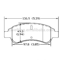 Bremsbelagverlegung D1213 4252.18 für Citroen PEUGEOT vorne beste Bremsbeläge Marken